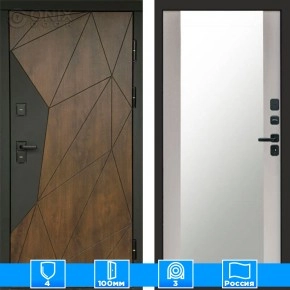 Входная дверь Престиж 125546 Зеркало лиственница