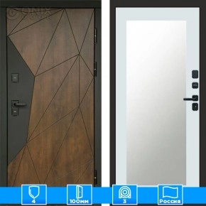 Входная дверь Престиж 125548 Зеркало триумф белый софт