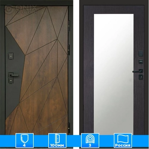 Входная дверь Престиж 125552 Зеркало триумф венге