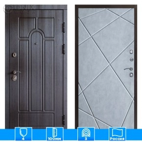 Входная дверь Престиж 125569 бетон светлый