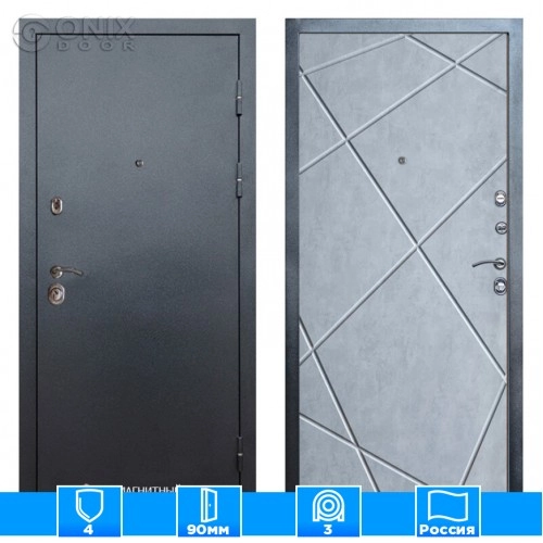 Входная дверь Престиж 125581 бетон светлый