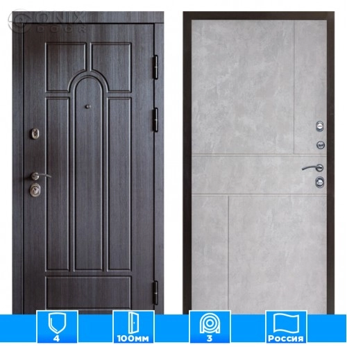 Входная дверь Престиж 125596 бетон светлый