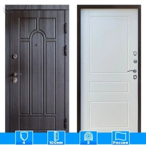 Входная дверь Престиж 125598 белый матовый