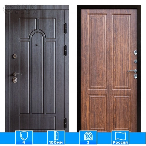 Входная дверь Престиж 125607 Орех стандарт