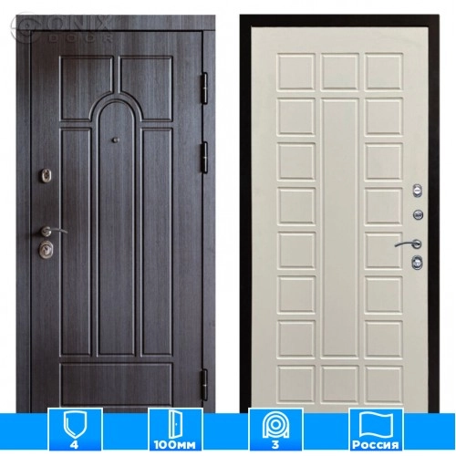 Входная дверь Престиж 125609 бежевый матовый