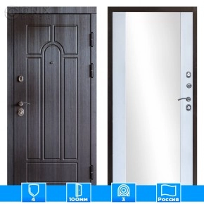 Входная дверь Престиж 125616 Зеркало белый софт