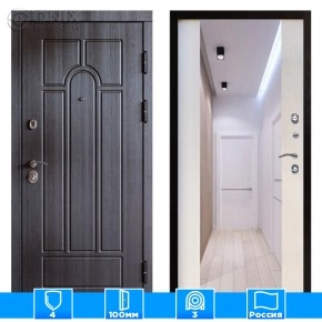 Входная дверь Престиж 125619 Зеркало лиственница