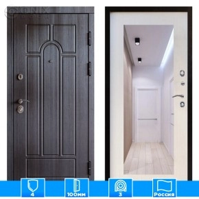 Входная дверь Престиж 125622 Зеркало триумф лиственница