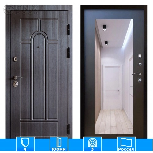 Входная дверь Престиж 125623 Зеркало триумф венге