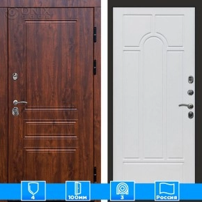 Входная дверь Престиж 125624 дуб Арка белое дерево