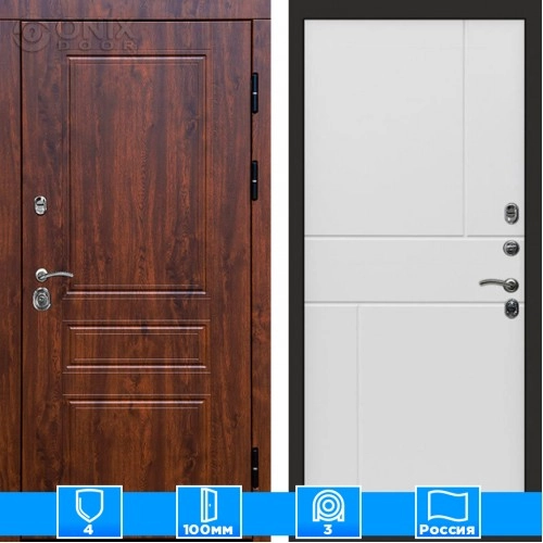 Входная дверь Престиж 125627 дуб белый