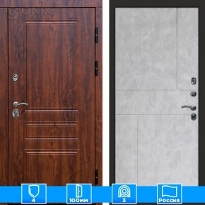 Входная дверь Престиж 125628 дуб бетон светлый