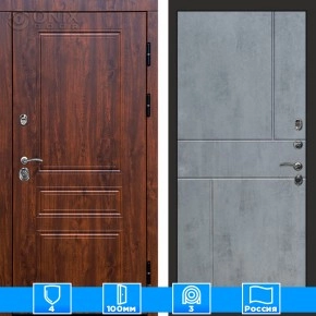 Входная дверь Престиж 125629 дуб бетон темный