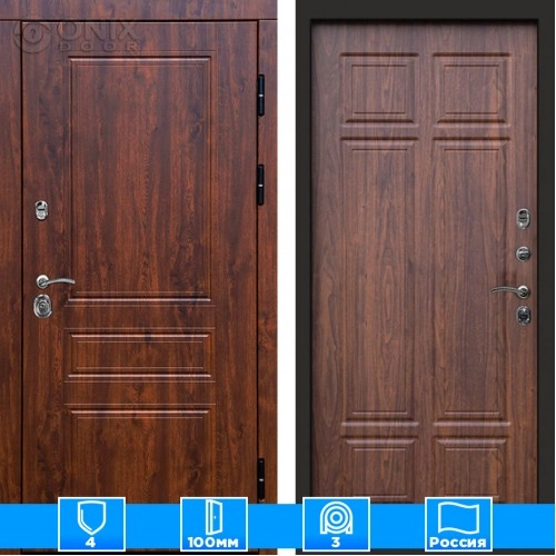 Входная дверь Престиж 125638 дуб Орех премиум