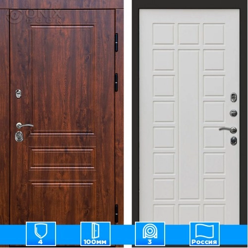 Входная дверь Престиж 125641 дуб бежевый матовый