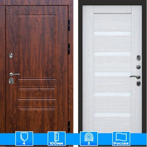 Входная дверь Престиж 125647 дуб Царга лиственница