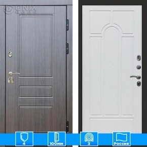 Входная дверь Престиж 125656 венге Арка белое дерево