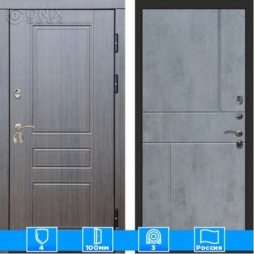 Входная дверь Престиж 125661 венге бетон темный