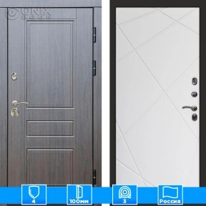 Входная дверь Престиж 125668 венге белый