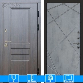 Входная дверь Престиж 125669 венге бетон темный