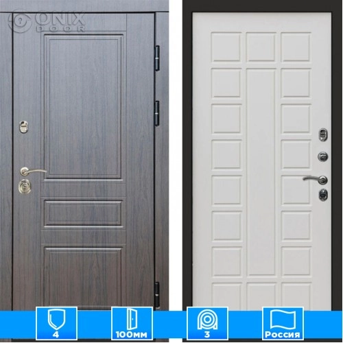 Входная дверь Престиж 125673 венге бежевый матовый