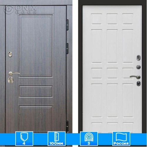 Входная дверь Престиж 125676 венге белое дерево