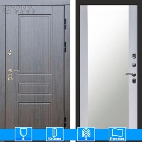 Входная дверь Престиж 125680 венге Зеркало белый софт