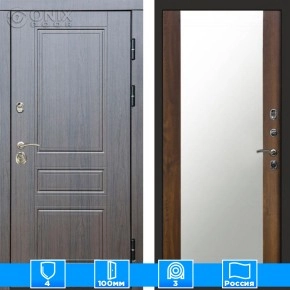 Входная дверь Престиж 125682 венге Зеркало дуб
