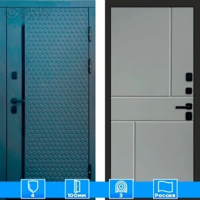 Входная дверь Престиж 125698 Графит серый софт