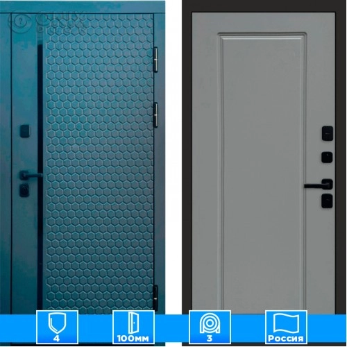 Входная дверь Престиж 125703 Графит грей софт