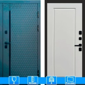 Входная дверь Престиж 125704 Графит слоновая кость