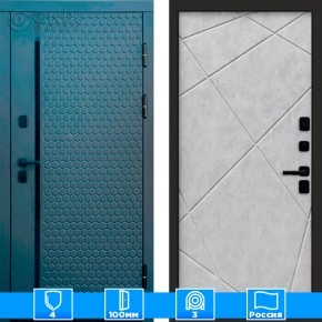 Входная дверь Престиж 125716 Графит бетон светлый