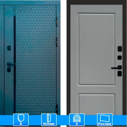 Входная дверь Престиж 125722 Графит грей софт