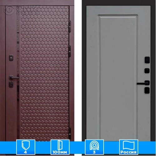 Входная дверь Престиж 125770 Шоколад грей софт