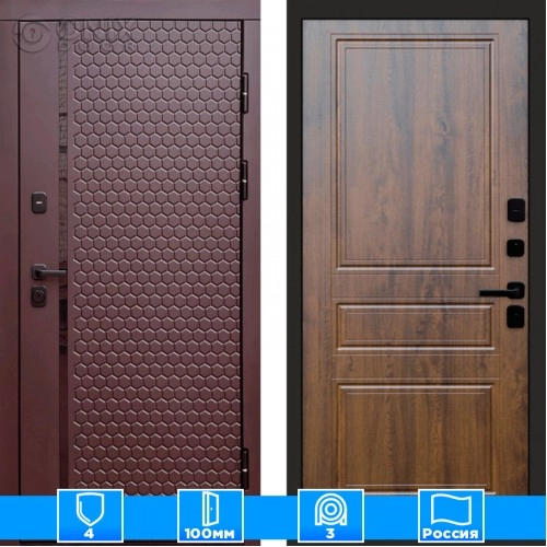 Входная дверь Престиж 125774 Шоколад дуб