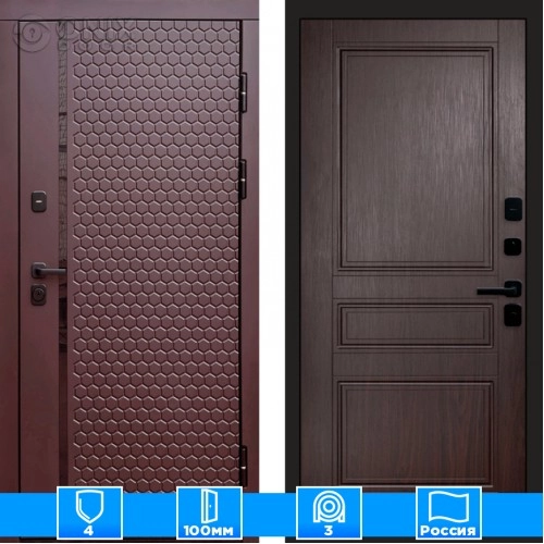 Входная дверь Престиж 125776 Шоколад венге