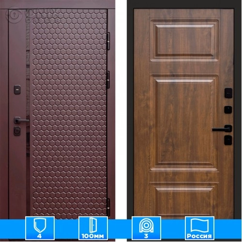 Входная дверь Престиж 125778 Шоколад дуб