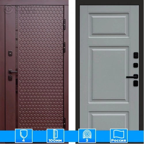 Входная дверь Престиж 125779 Шоколад грей софт