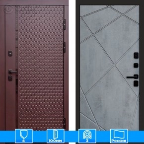 Входная дверь Престиж 125784 Шоколад бетон темный