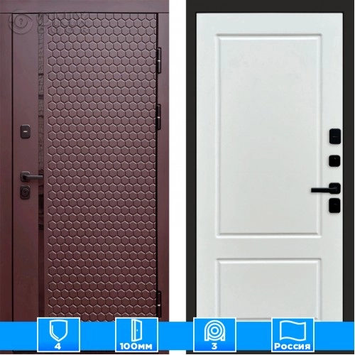 Входная дверь Престиж 125788 Шоколад белый софт