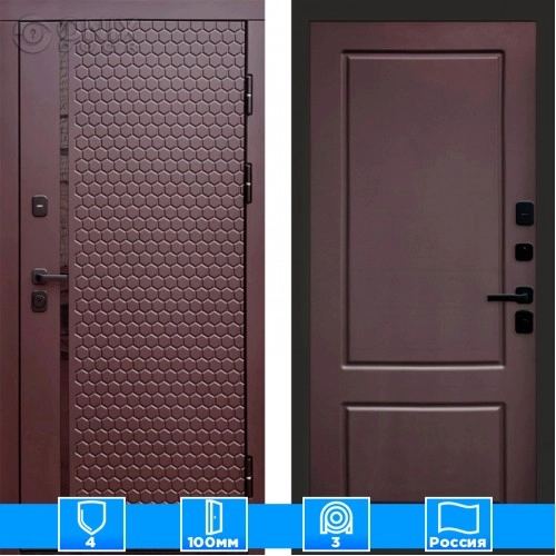 Входная дверь Престиж 125790 Шоколад шоколад