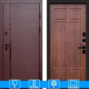 Входная дверь Престиж 125797 Шоколад Орех премиум