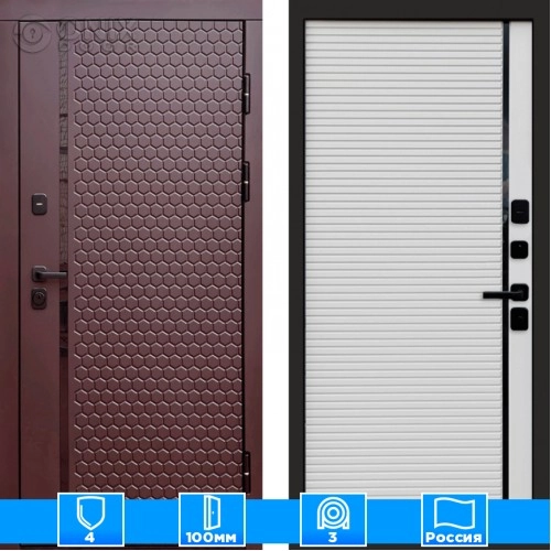 Входная дверь Престиж 125803 Шоколад porte white