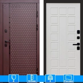 Входная дверь Престиж 125805 Шоколад бежевый матовый