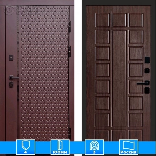 Входная дверь Престиж 125807 Шоколад венге