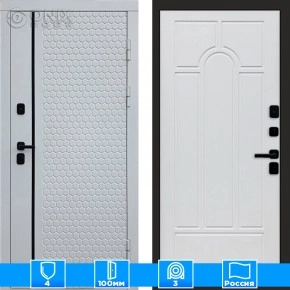 Входная дверь Престиж 125828 Арка белое дерево