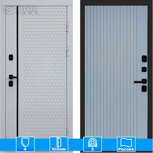 Входная дверь Престиж 125834 Flat грей софт