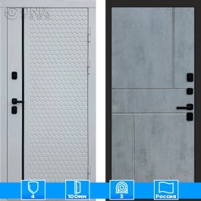 Входная дверь Престиж 125837 бетон темный