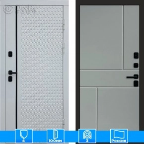 Входная дверь Престиж 125838 серый софт