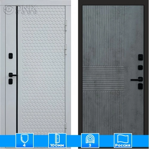 Входная дверь Престиж 125864 бетон темный